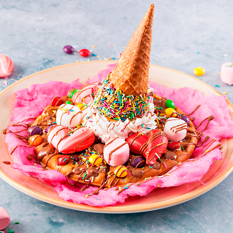 Candy waffle